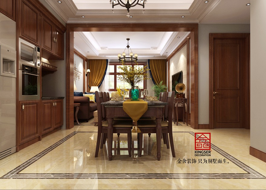 西山林語(yǔ)-美式風(fēng)格-餐廳