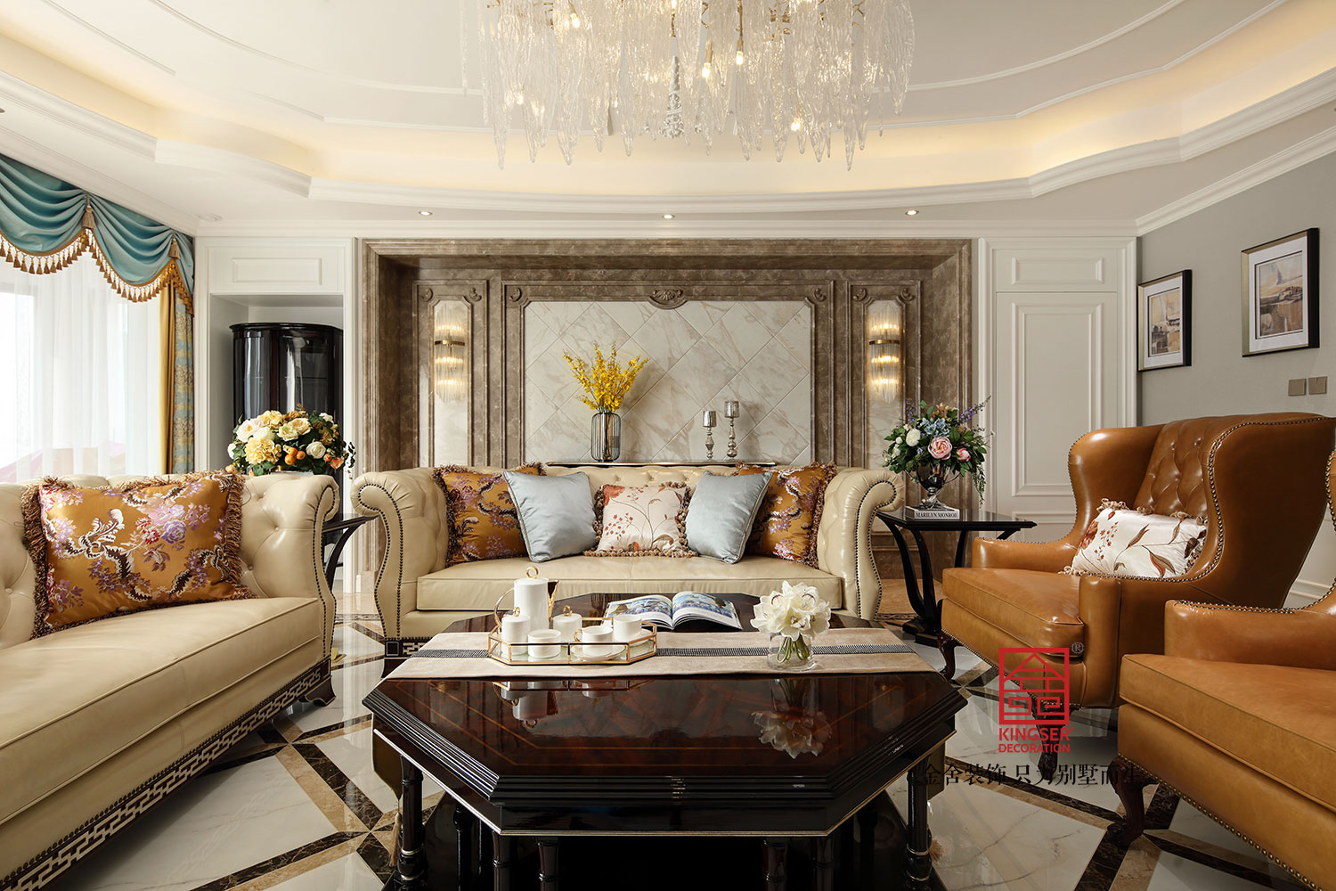 天山九峯210平米歐式風(fēng)格裝修實景