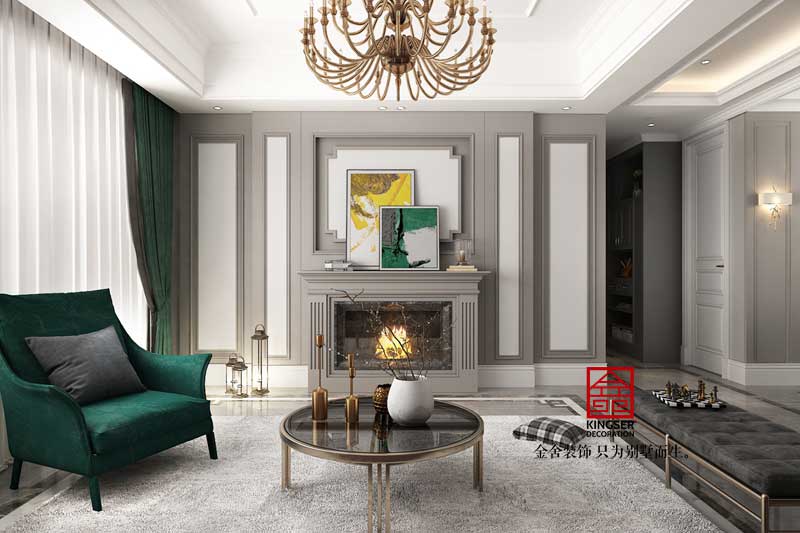 國賓壹號153平米美式風格裝修效果圖