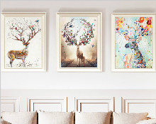 客廳三聯(lián)畫怎么掛最好?