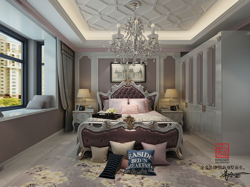 紫晶悅城200平米新古典風格裝修效果圖