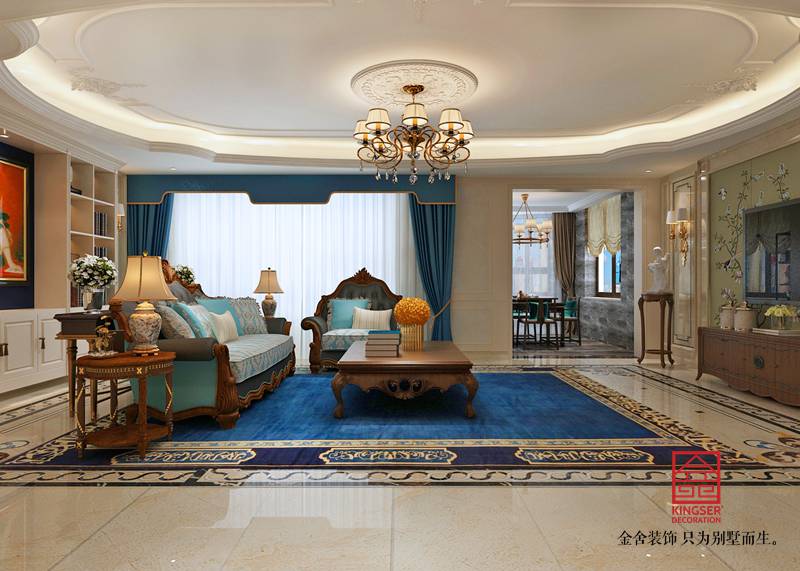 國(guó)賓壹號(hào)193平米裝修-歐式風(fēng)格-客廳