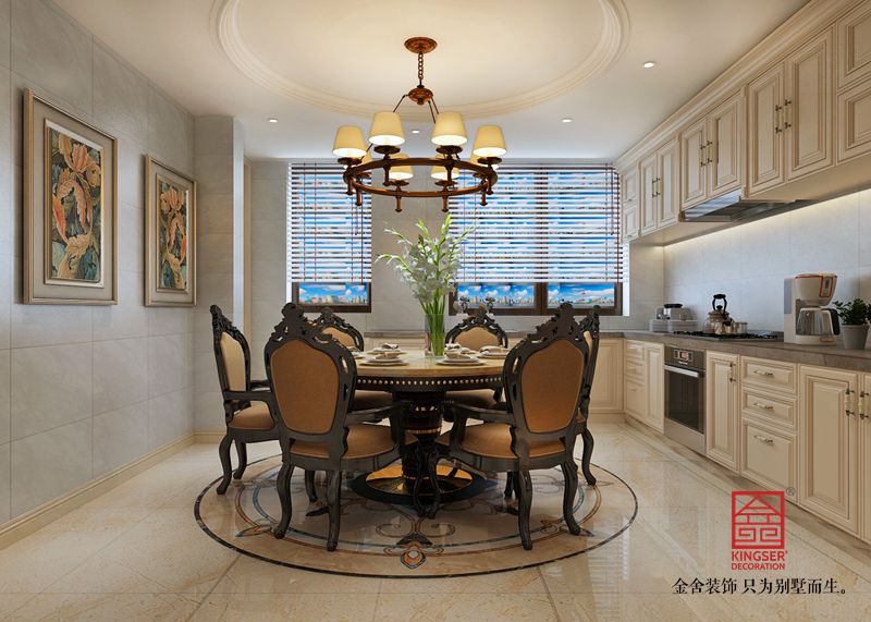 國(guó)賓壹號(hào)193平米裝修-歐式風(fēng)格-餐廳