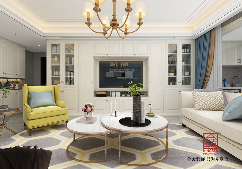 東南智匯城170平米美式風格裝修效果圖