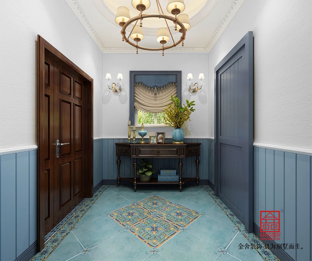 碧桂園280平米美式風(fēng)格裝修效果圖