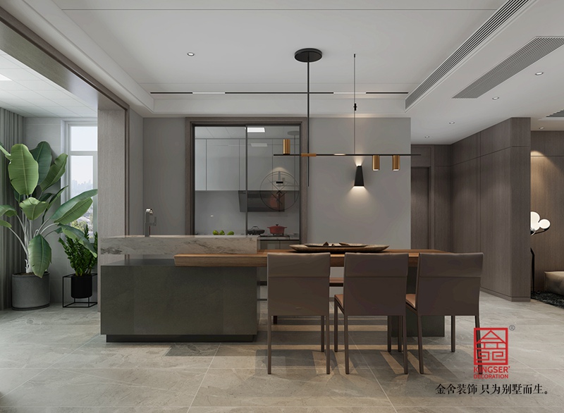 榮盛城140平米現(xiàn)代極簡(jiǎn)風(fēng)格裝修效果圖