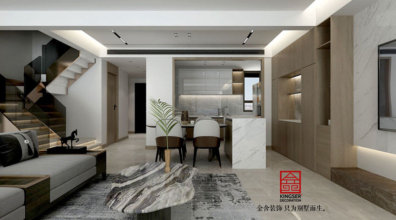 中央云著169平米現(xiàn)代風格裝修效果圖