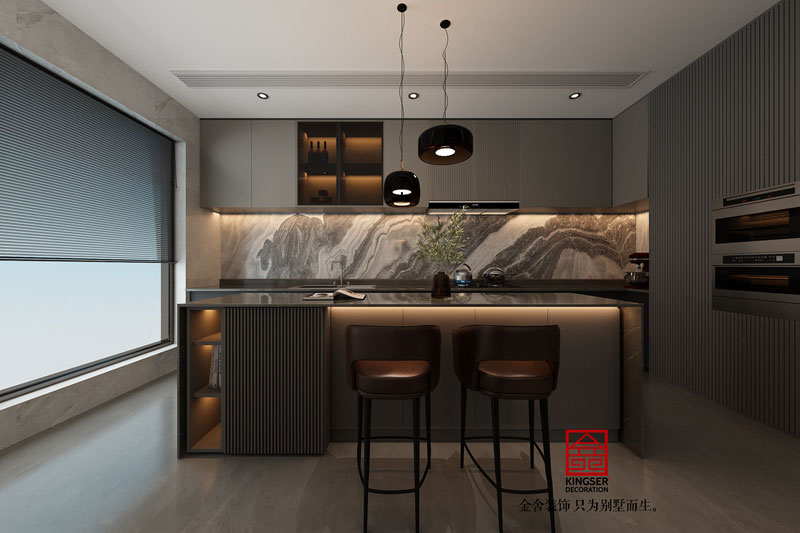 衡水南苑別墅裝修320平米現(xiàn)代風格效果圖