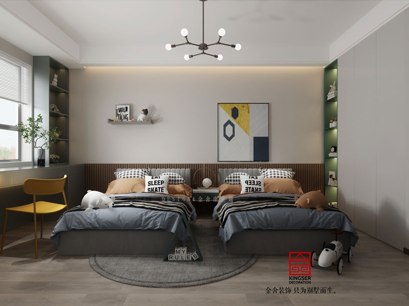 衡水南苑別墅裝修320平米現(xiàn)代風格效果圖