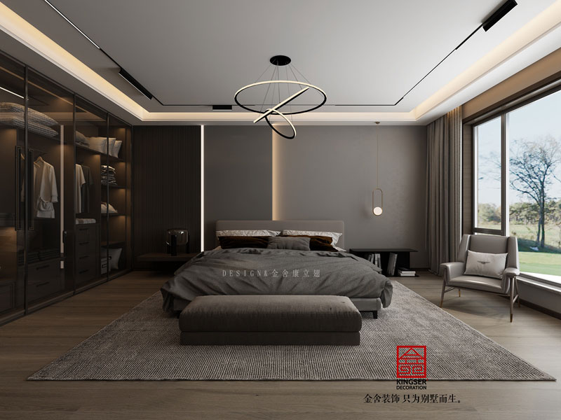 衡水南苑別墅裝修320平米現(xiàn)代風格效果圖