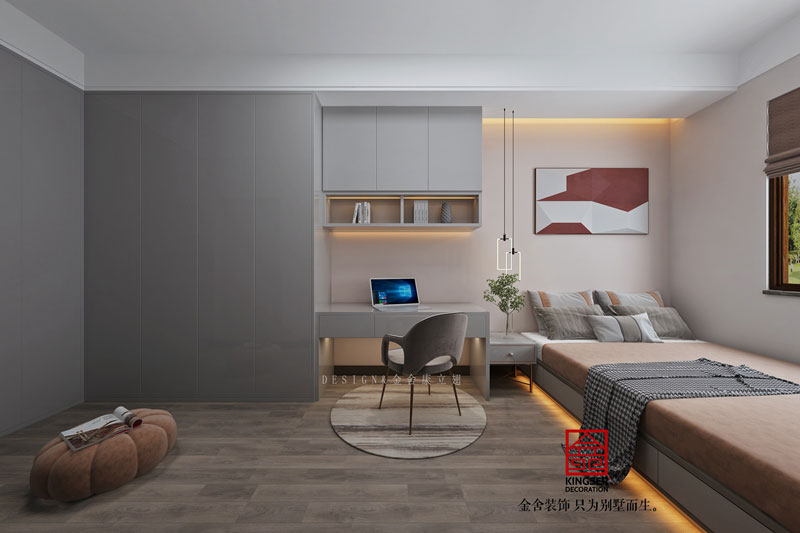 衡水南苑別墅裝修320平米現(xiàn)代風格效果圖