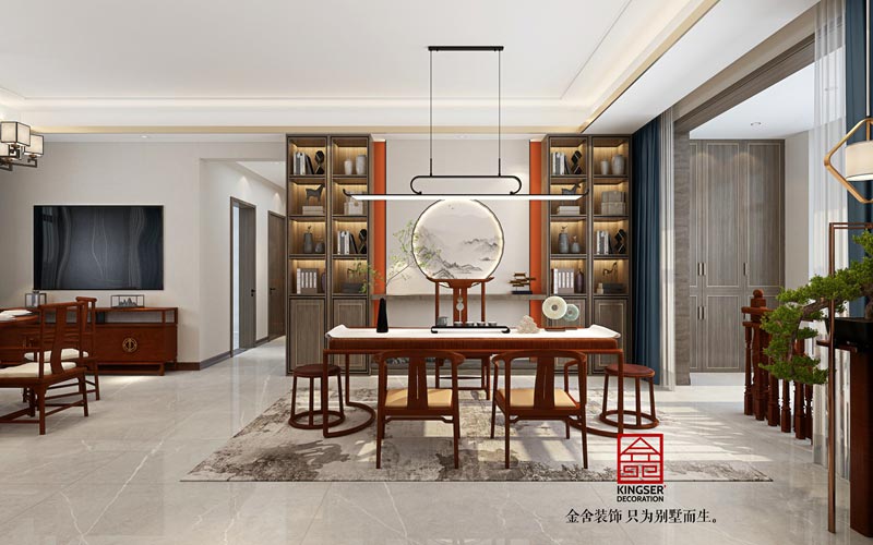 萬合名著下躍裝修260平米新中式風格效果圖