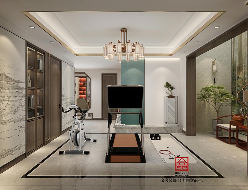 萬合名著下躍裝修260平米新中式風格效果圖