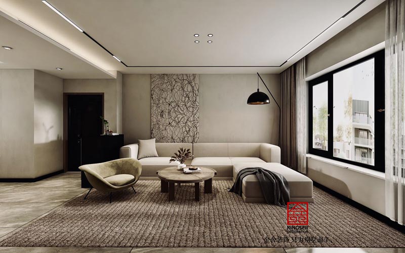 國赫天著裝修設(shè)計(jì)-客廳