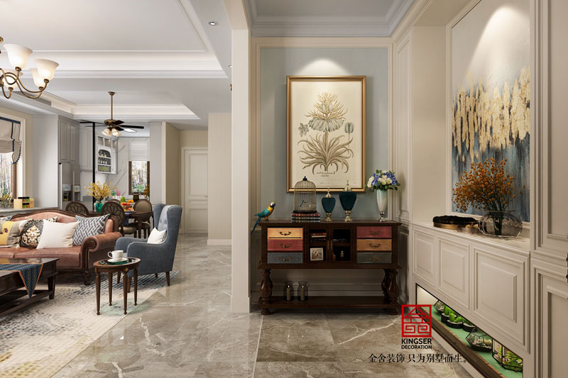 西山林語(yǔ)下疊噴繪-玄關(guān)效果圖