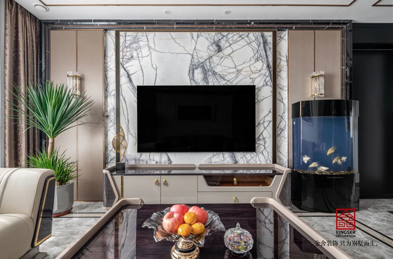 國赫天著港式輕奢風(fēng)格實景圖