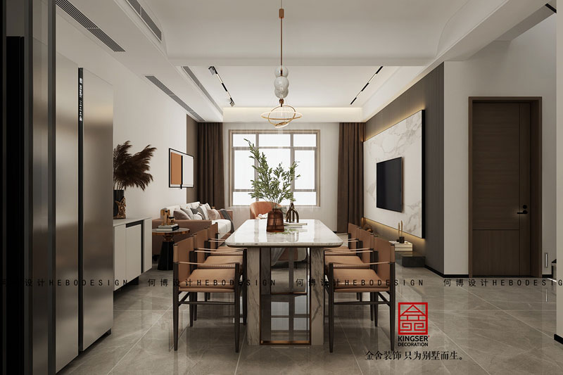 西山林語(yǔ)現(xiàn)代風(fēng)格裝修效果圖-餐廳