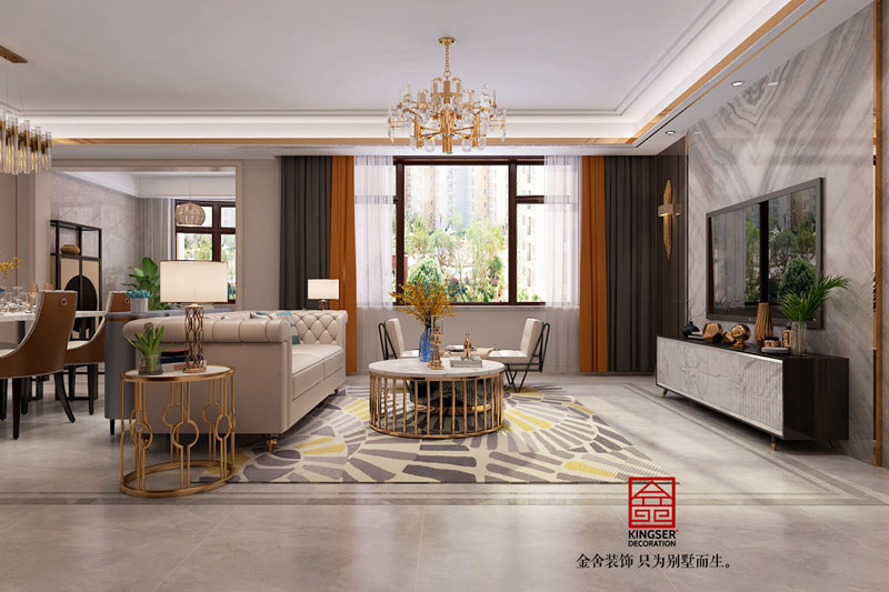 國賓壹號(hào)港式輕奢風(fēng)格裝修效果圖