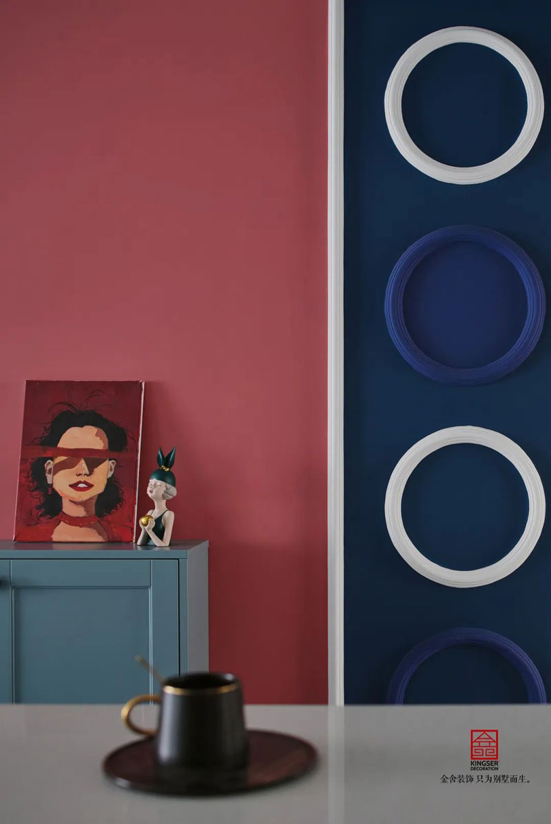 秀水名邸120㎡孟菲斯風(fēng)格裝修設(shè)計