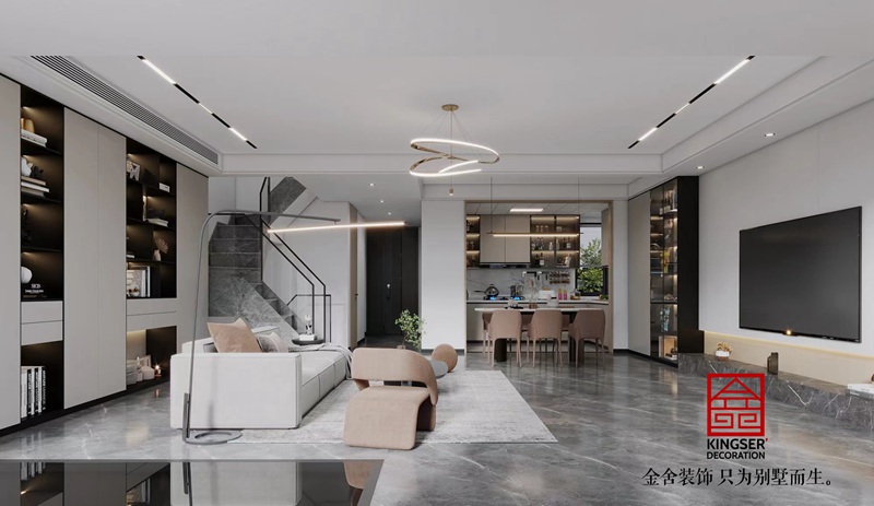 中央云著169平米輕奢風格裝修設(shè)計