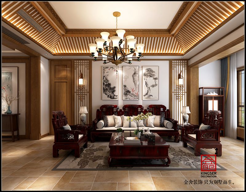 御河上院183平米中式風(fēng)格裝修設(shè)計