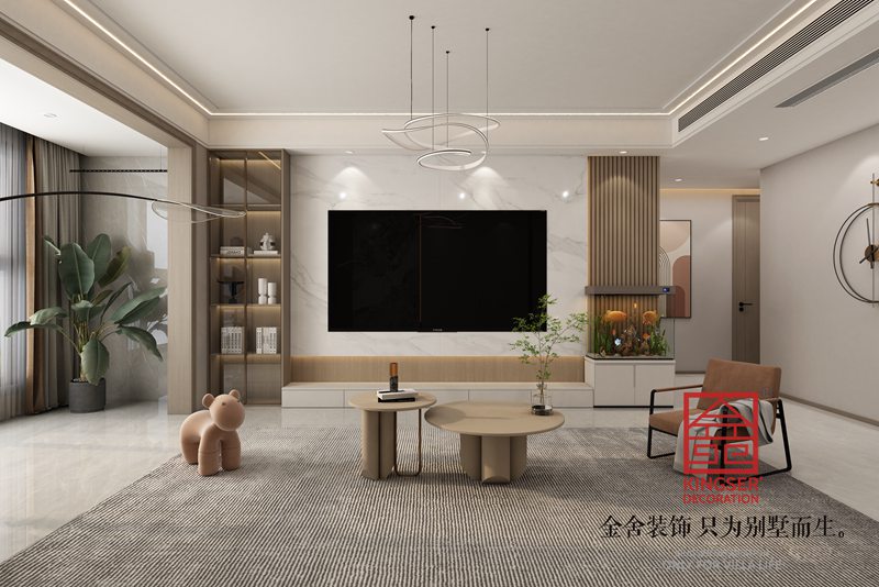 國仕山136平輕奢風格裝修設(shè)計