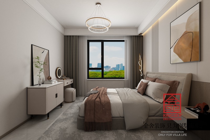 國仕山136平輕奢風格裝修設(shè)計