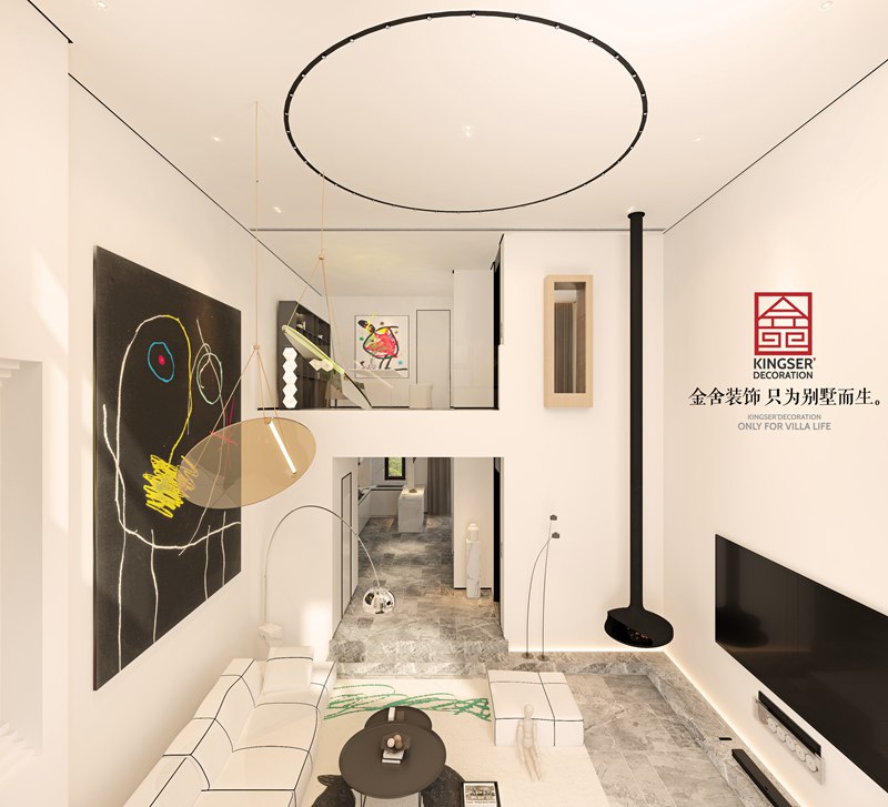 榮盛御府440平米現(xiàn)代風格別墅裝修設(shè)計