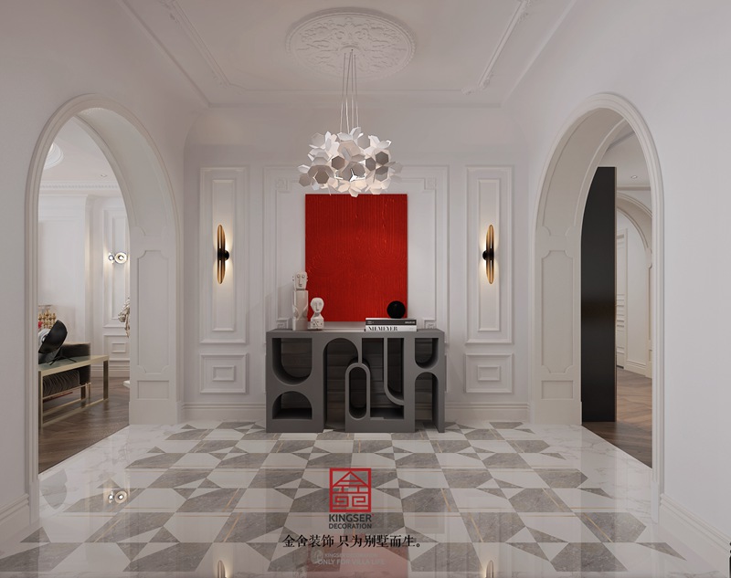 恒大華府280㎡現(xiàn)代法式風格裝修效果圖