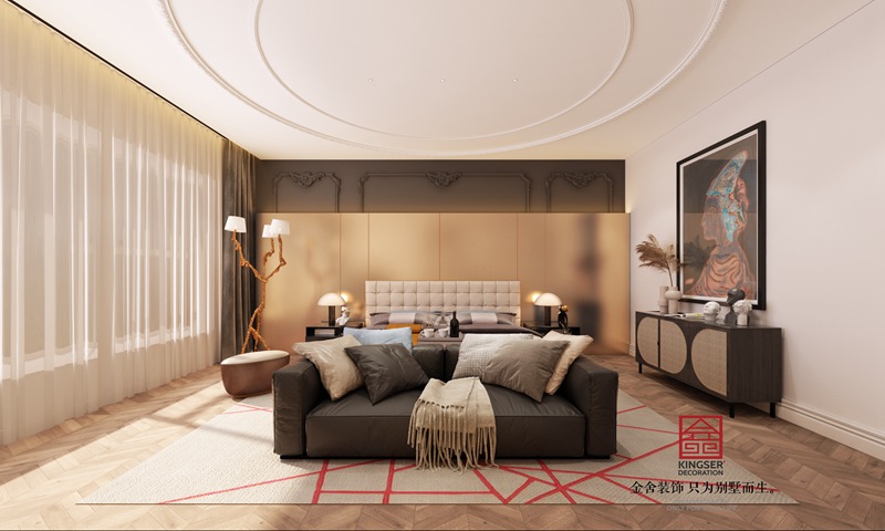 恒大華府280㎡現(xiàn)代法式風格裝修效果圖